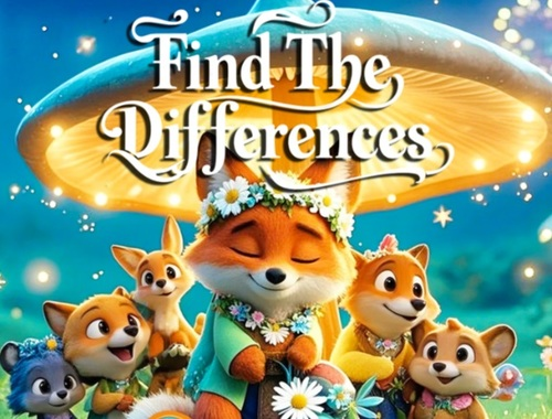 Spil Find forskellene: Venlig Fox  online