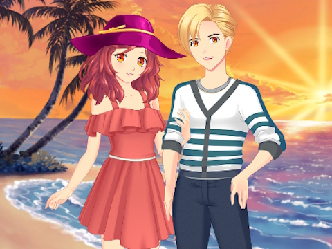Spil Par anime kommode  online
