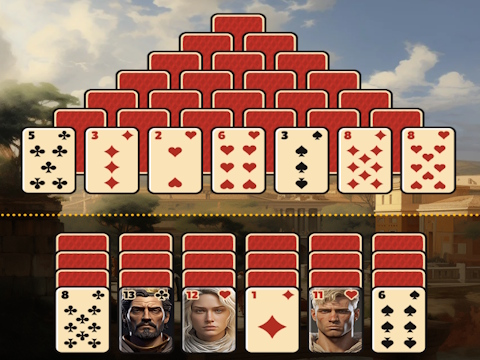 Spil Pyramid Solitaire Ancient Rom  online