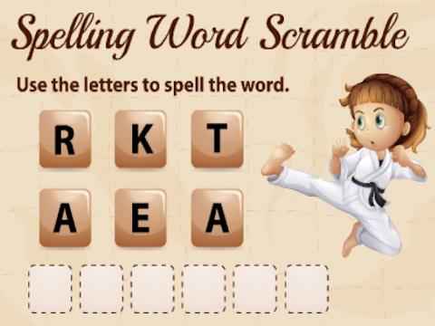 Spil Stavemåde Scramble  online