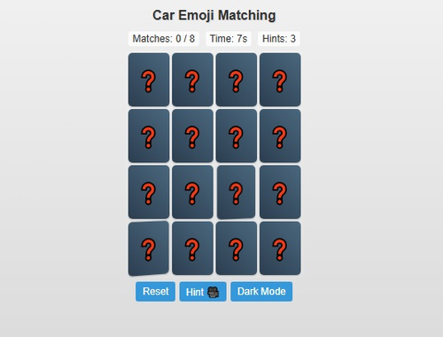 Spil Bilemoji -matching  online