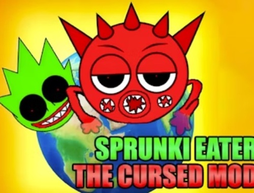 Spil Sprunki eater den forbandede mod  online