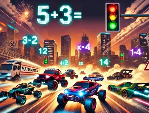 Spil Matematik racing  online