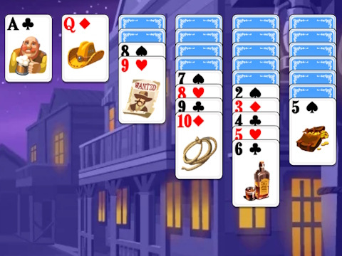 Spil Solitaire omvendt  online