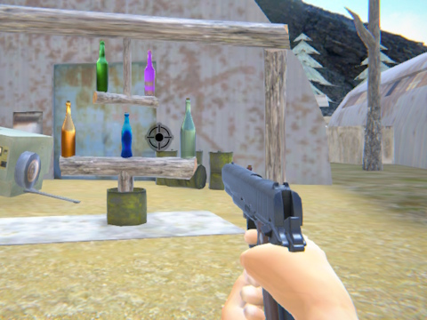 Spil Flaske shooter 3d  online
