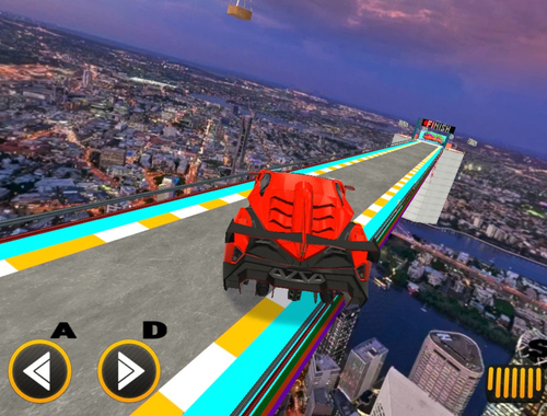 Spil Mega ramper bil racing spil 3D  online