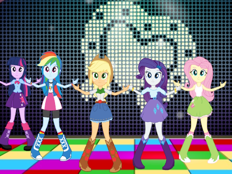 Spil Min lille pony equestria piger falder formel danse-off online