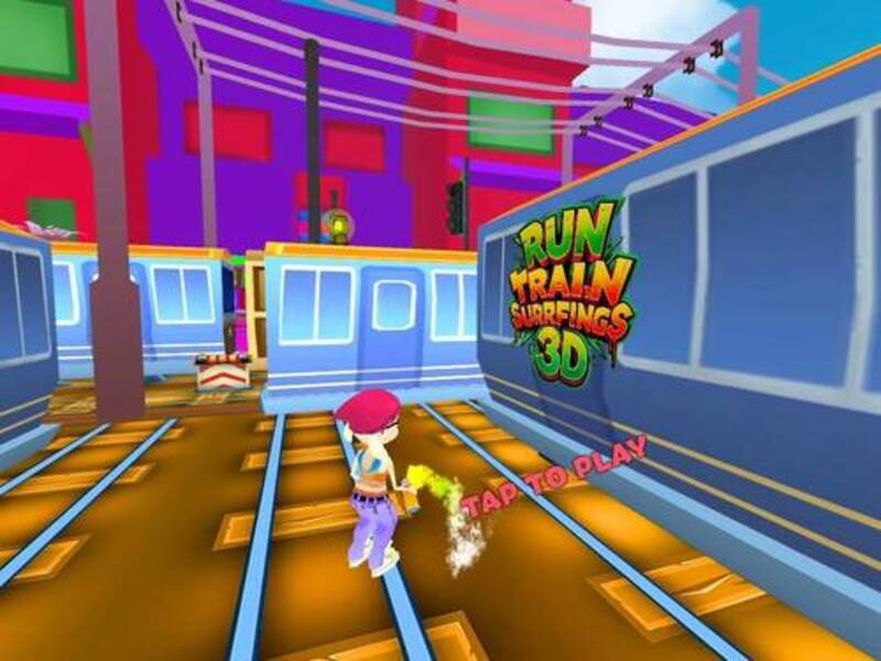 Spil Tog surf løb 3D online