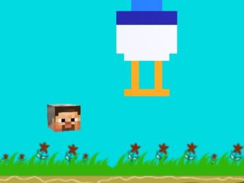 Spil Kyllingjockey flappy minecraft online