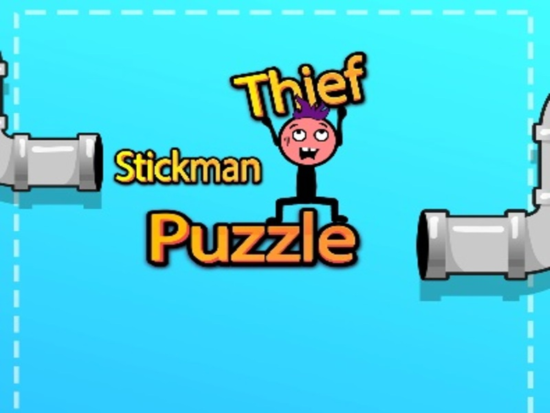 Spil Stickman Thief Puzzle online