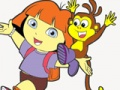 Spil Dora The Explorer Coloring Fun  online