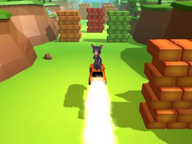 Spil Ratomilton Flying Car Race online