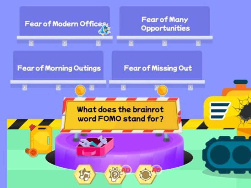 Spil Kids Quiz: Brainrot Words Quiz online