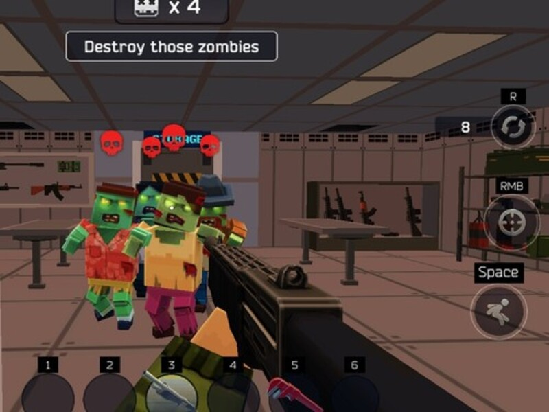 Spil Pixel Combat: Zombies Strike online