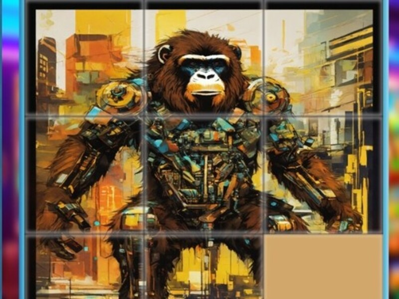 Spil Gorilla glidende gåder online