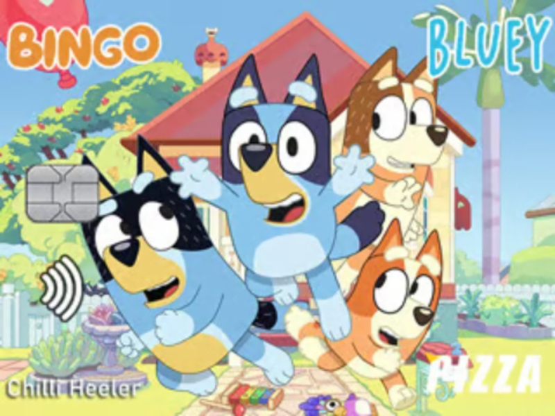 Spil Jigsaw-puslespil: Bluey kreditkort online