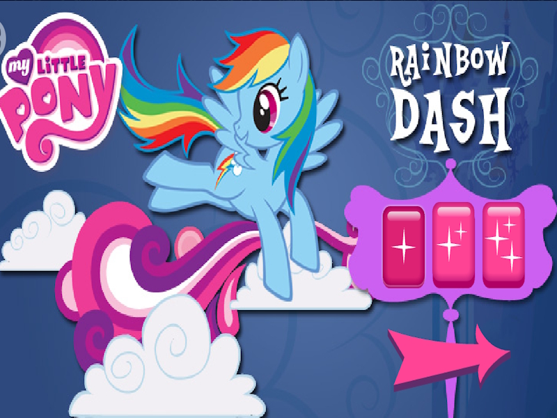 Spil Rainbow Dashs skyhud online