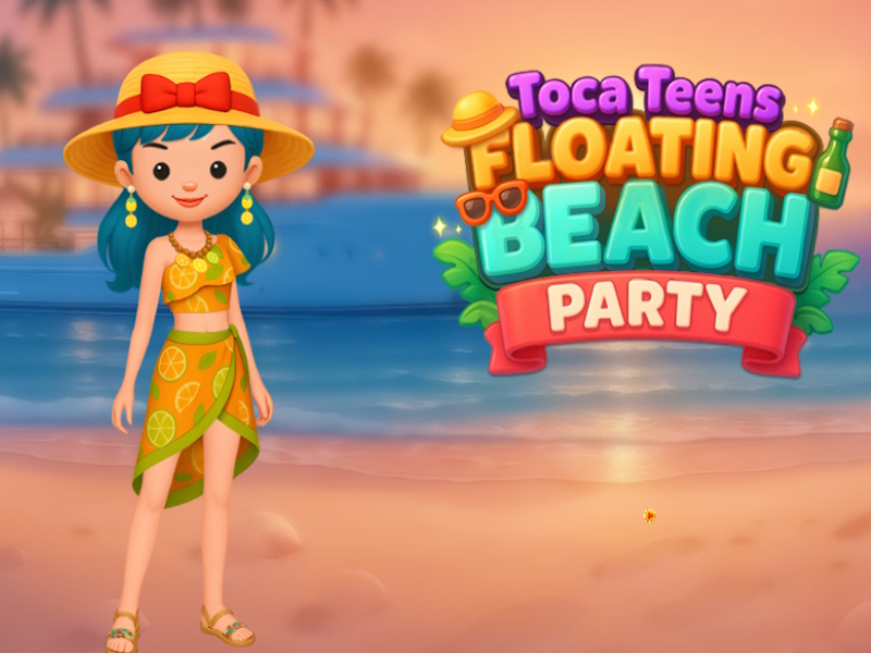 Spil Toca teenagere flydende strandfest online