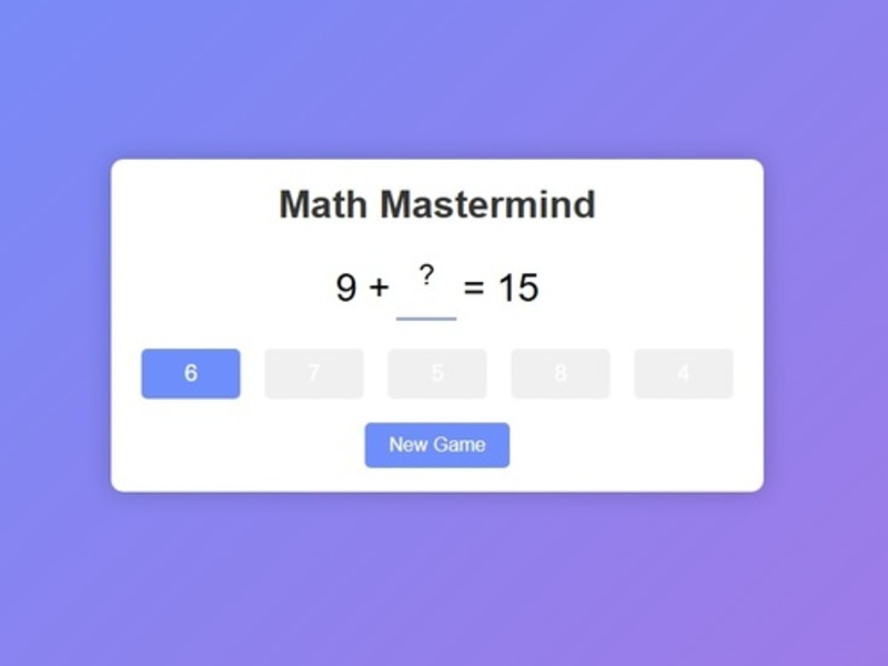 Spil Matematik Mastermind online