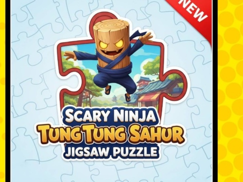 Spil Scary Ninja Tung Tung Sahur Jigsaw Puzzle online
