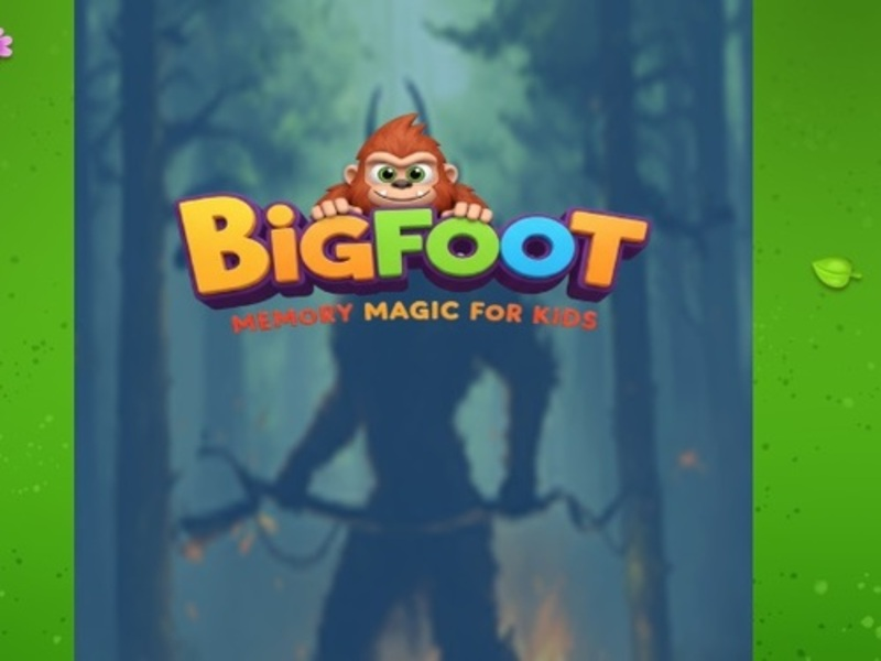 Spil Bigfoot Memory Magic til børn online