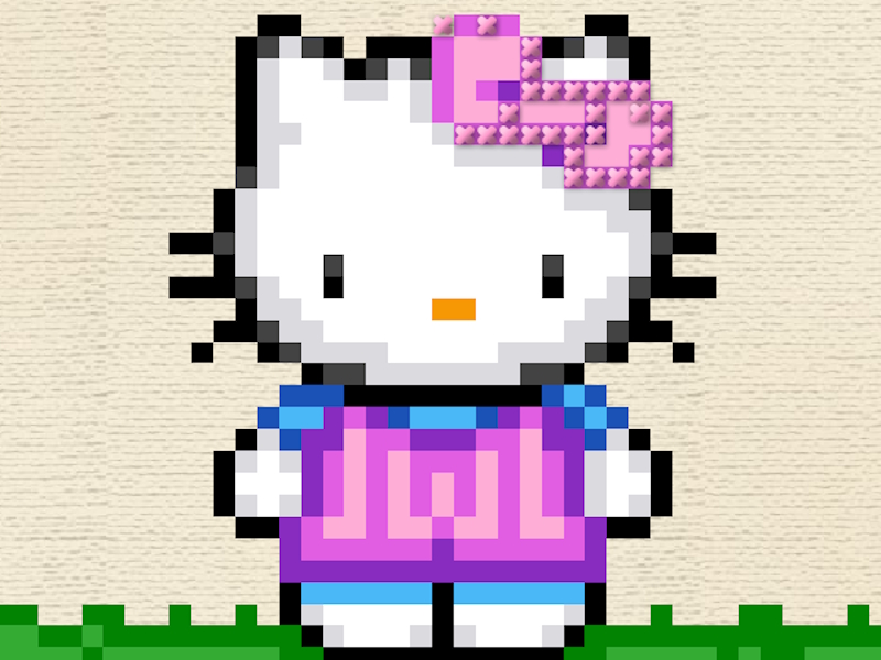 Spil Hello Kitty Cross Stitch online