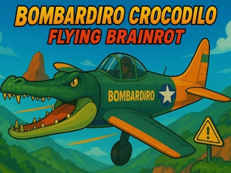 Spil Bombardiro Crocodilo Flying Brainrot online
