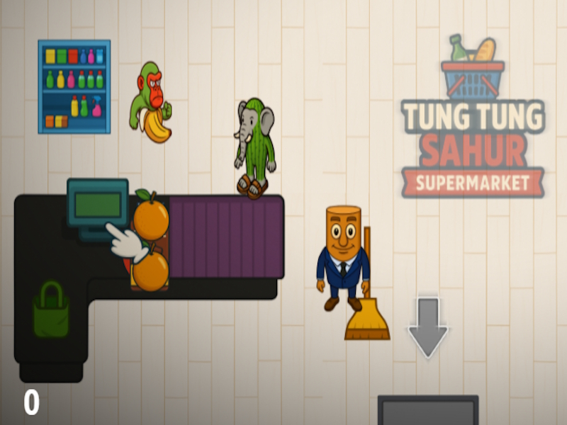 Spil Tung Tung Sahur supermarked online