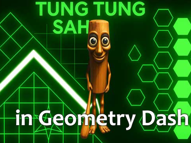 Spil Tung Tung Sahur i Geometry Dash online
