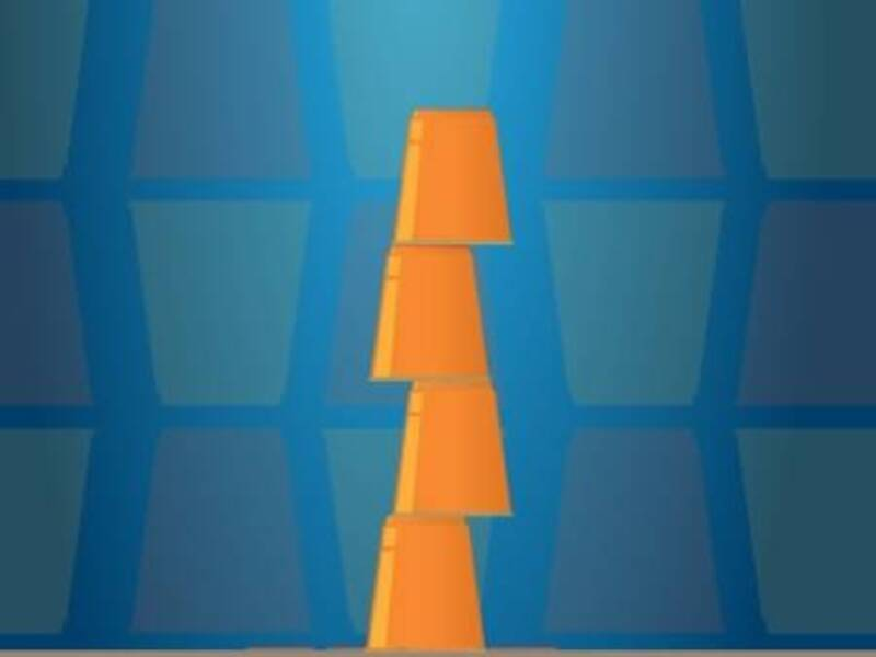 Spil Cups Tower Builder online